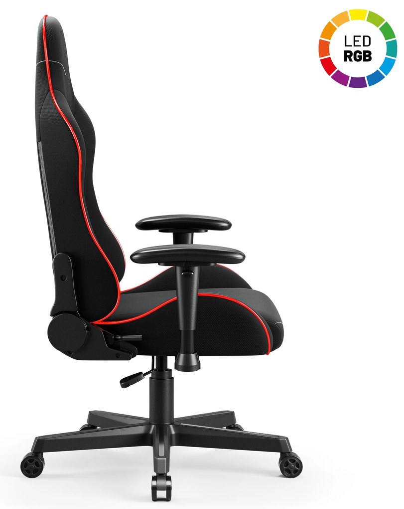 Fotel gamingowy LED RGB czarny Diablo X-Starter