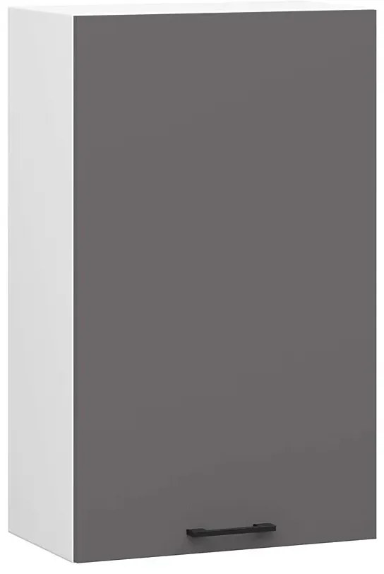 Szara minimalistyczna górna szafka do kuchni - Vivienne 15X 50 cm