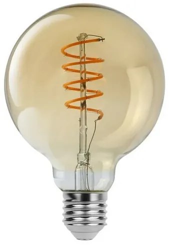 Rabalux Dekoracyjna żarówka LED z skręconymżarnikiem, bursztynowa, E27, G95, 4 W, 350 lm