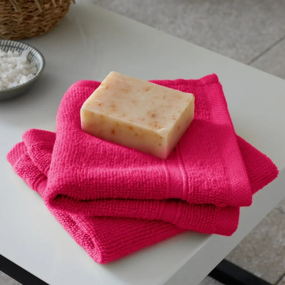 Ciemnoróżowe bawełniane ręczniki zestaw 6 szt. frotte Zero Twist – Catherine Lansfield