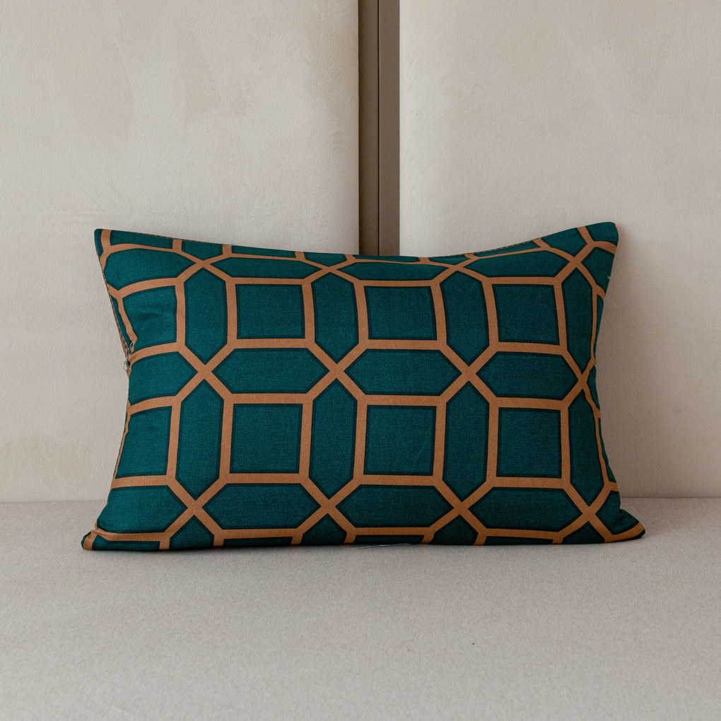 Flanelowa poszewka na poduszkę KERNAL 50x70 cm, zielona