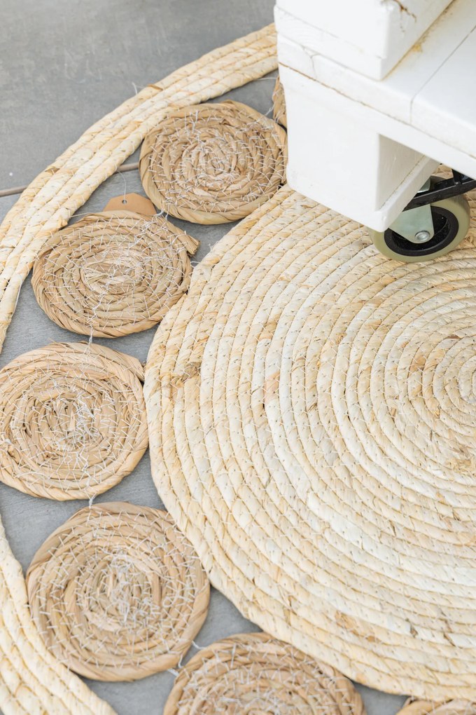 Dywan do salonu okrągły w stylu boho, Ø 80 cm