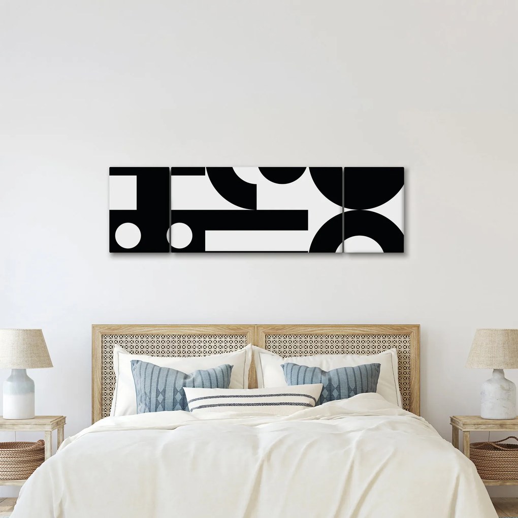 Obraz - Abstrakcja geometryczna N⁰3 (170x50 cm)
