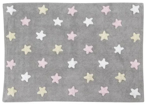 Dywan dziecięcy TRICOLOR STAR 120x160 szary/różowy LORENA CANALS