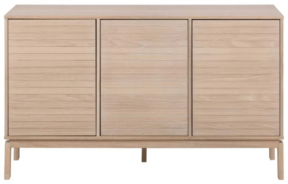 Naturalna niska komoda w dekorze dębu 135x80 cm Linley – Actona