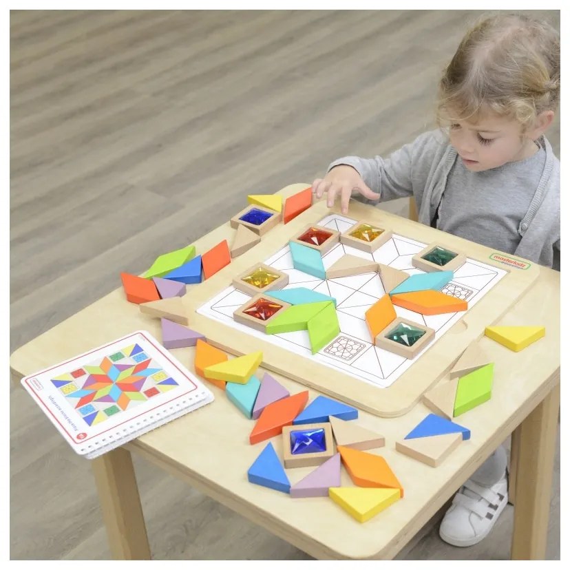 Masterkidz układanka mozaika nauka kolorów i kształtów tangram montessori