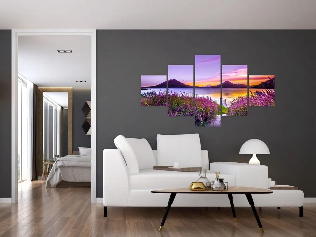 Obraz jeziora (125x70 cm)
