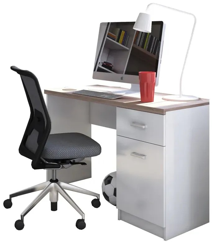 Białe biurko dziecięce, dla 6 latka E9-S36