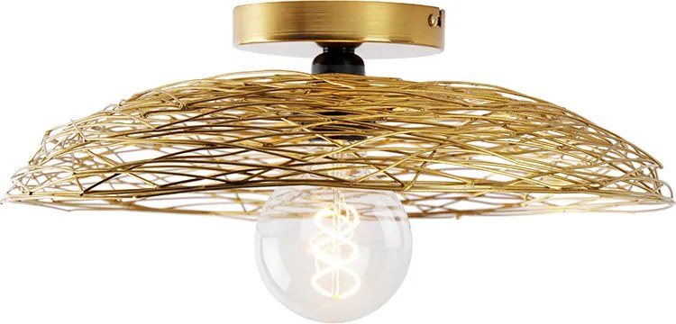 Orientalna lampa sufitowa złota 40 cm - Glan