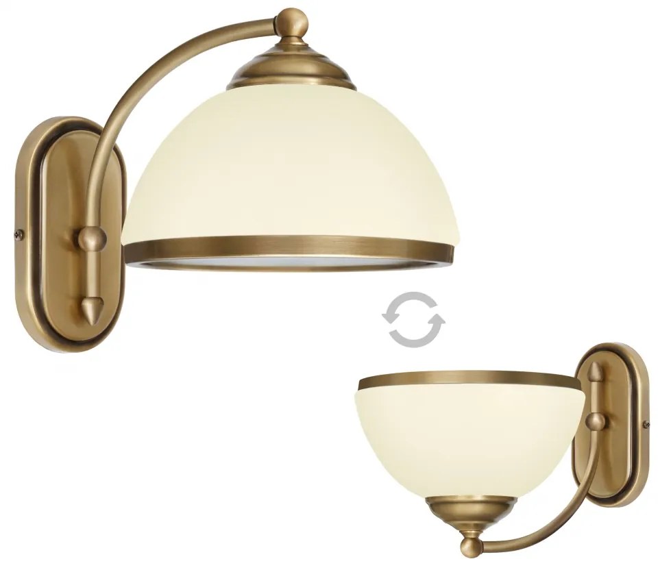 Patynowany kinkiet z mosiądzu YR-K1E