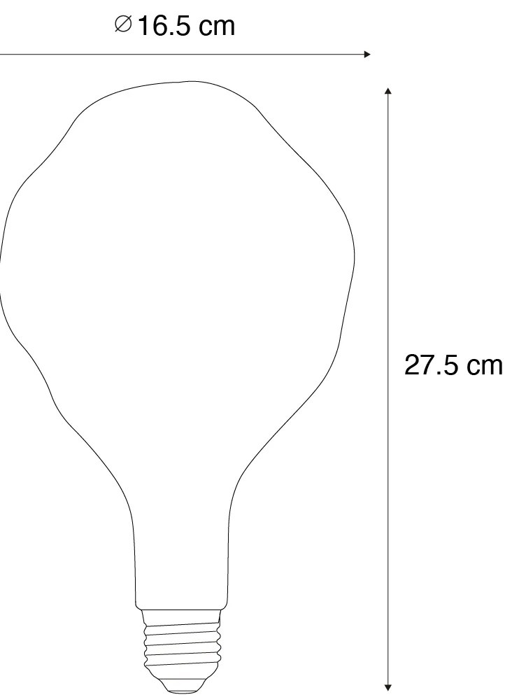 Ściemnialna żarówka LED E27 PS160 brązowa 4W 120 lm 1800K