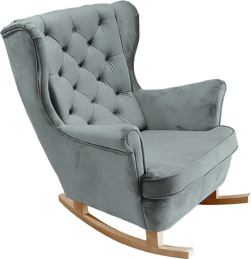 Fotel Relax z Tapicerowanym Siedzeniem i Podłokietnikami, Fotel TV 102x81x95cm Popiel_29859