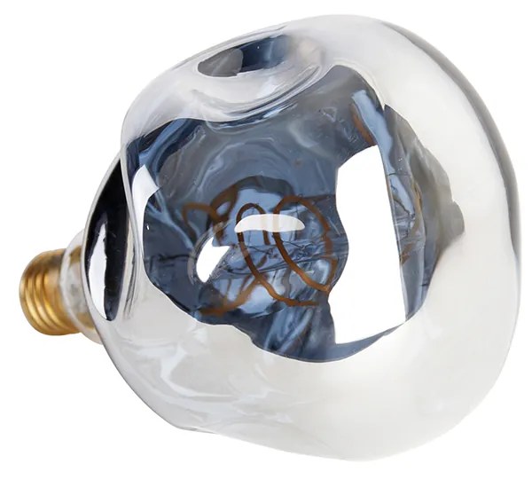 Żarówka LED E27 ściemniana G125 srebrna 4W 75lm 1800K