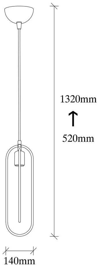 Lampa wisząca w czarno-złotym kolorze Cerco – Opviq lights