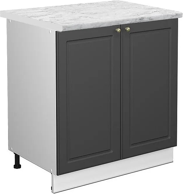 Szafka pod zlew antracyt wysoki połysk 80x60x82 fame-line