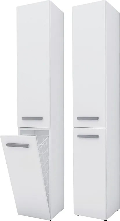 Meble łazienkowe, Biały Mat, 30 x 174 x 30 cm