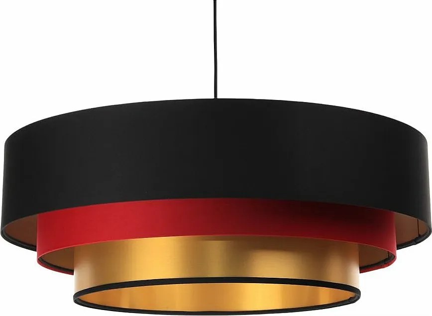 Lampa wisząca TRIO MIX czarna/czerwona/złota
