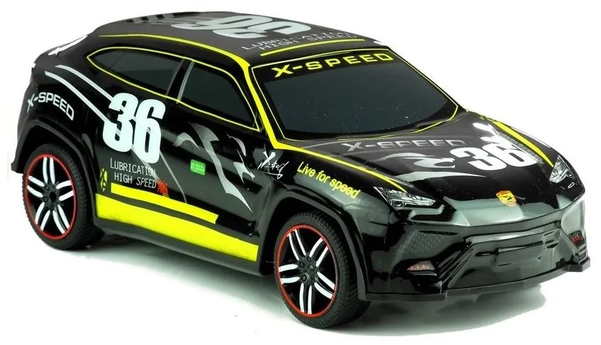 Auto zdalnie sterowane sportowe pilot r/c czarne