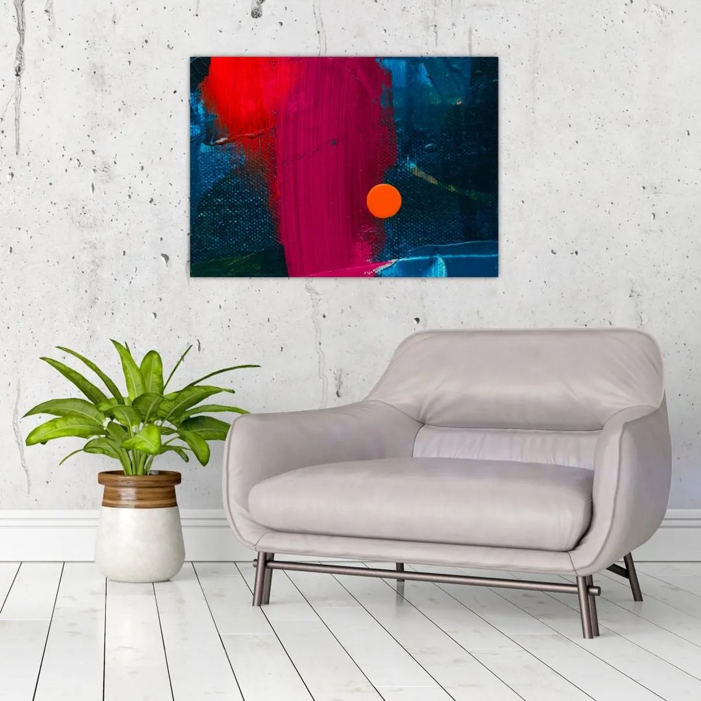 Obraz na szkle - kolory (70x50 cm)