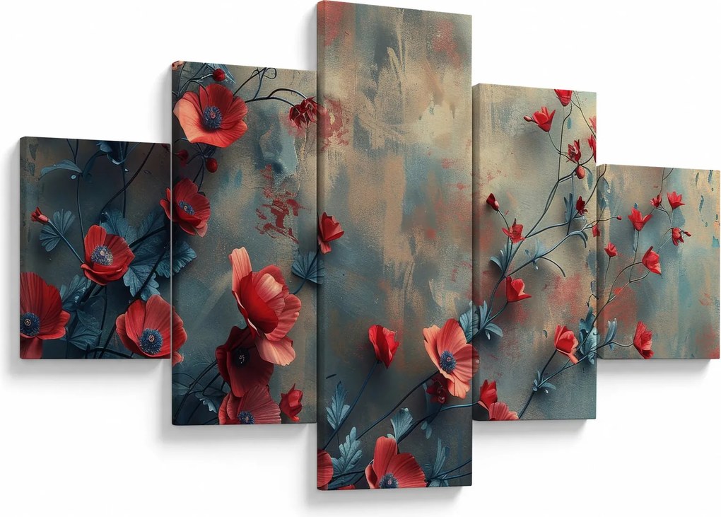 Obraz - Wilcze maki (125x70 cm)