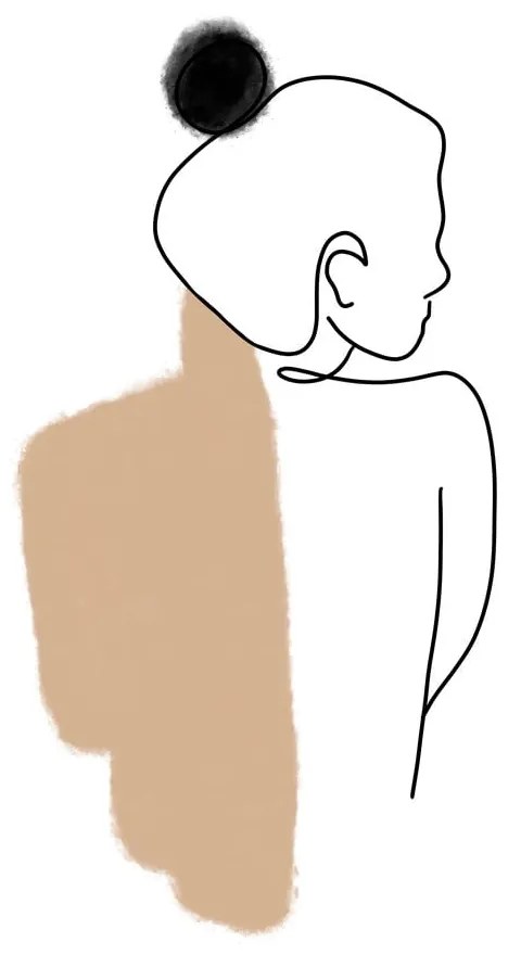 Plakat 29x41 cm Female Body Abstract – Veronika Boulová