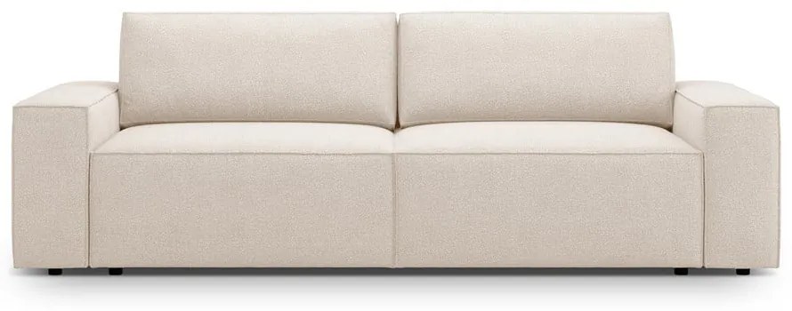 Beżowa rozkładana sofa z materiału bouclé 247 cm Jodie – Micadoni Home