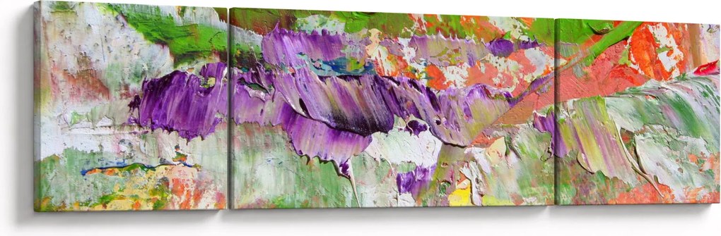 Obraz abstrakcji - malarstwo (170x50 cm)