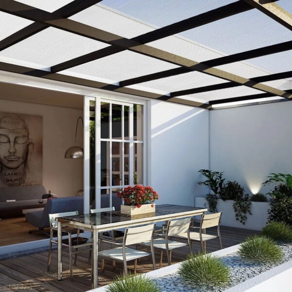 Poliwęglan komorowy MARK 4mm, 60,5x121x0,4cm, 14 szt., przezroczysta Jurhan