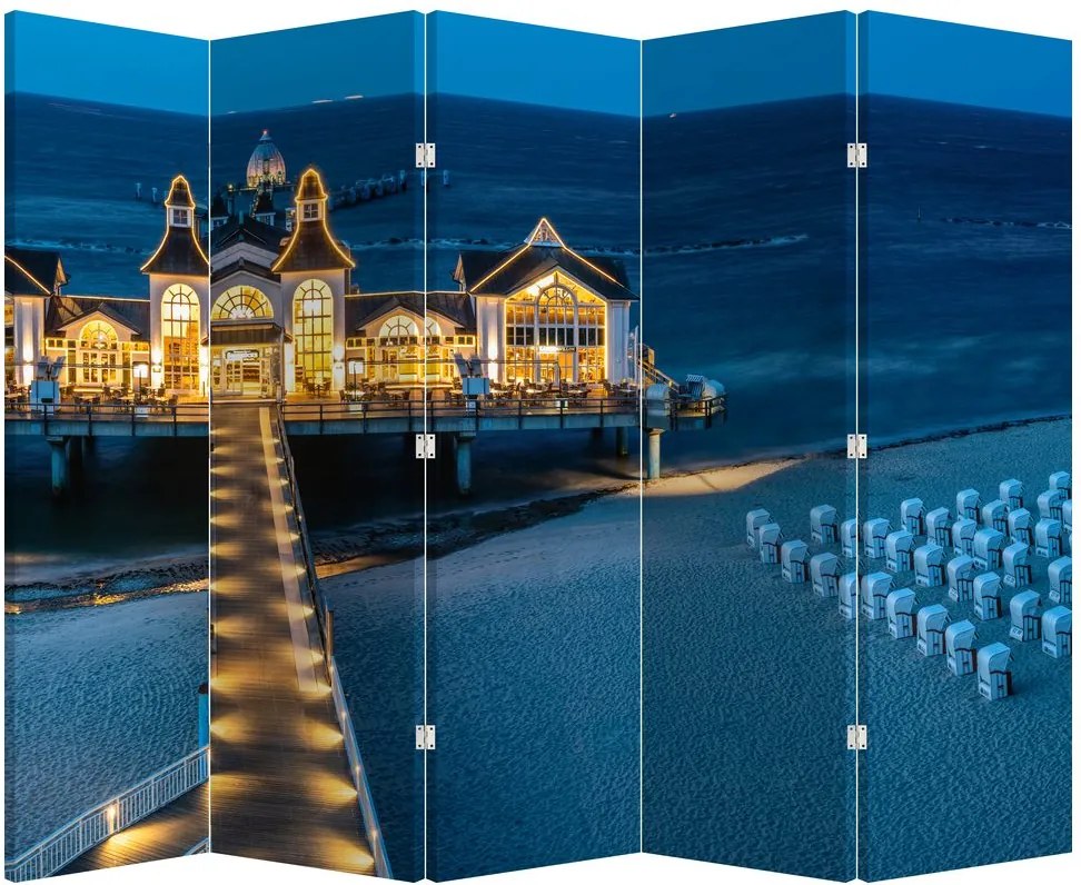 Parawan - Hotel na plaży (210x170 cm)