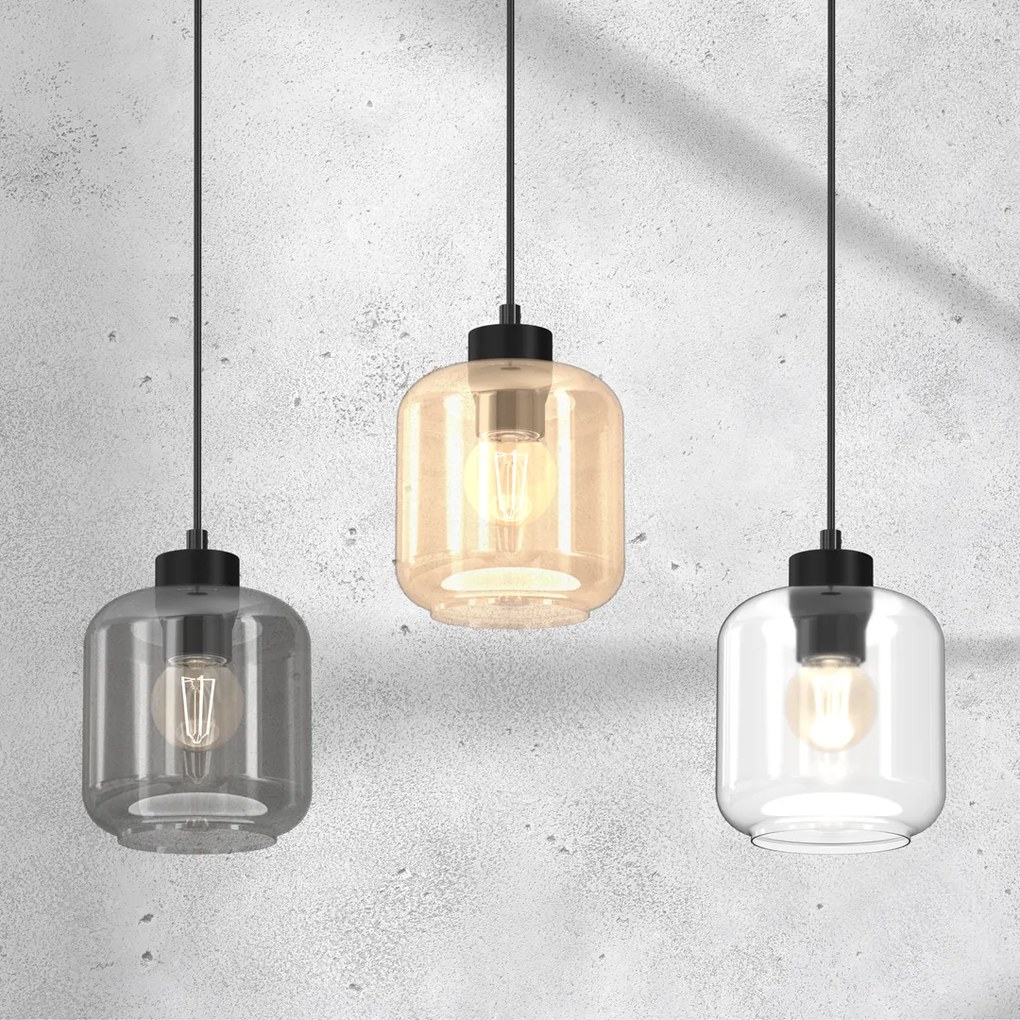 Lampa wisząca SOMBRA MIX 3xE27, potrójna, 3 klosze, na listwie