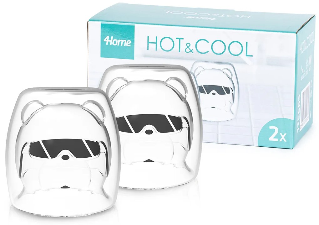 4Home Szklanka termiczna Hot&Cool Polar Bear 200 ml, 2 szt.