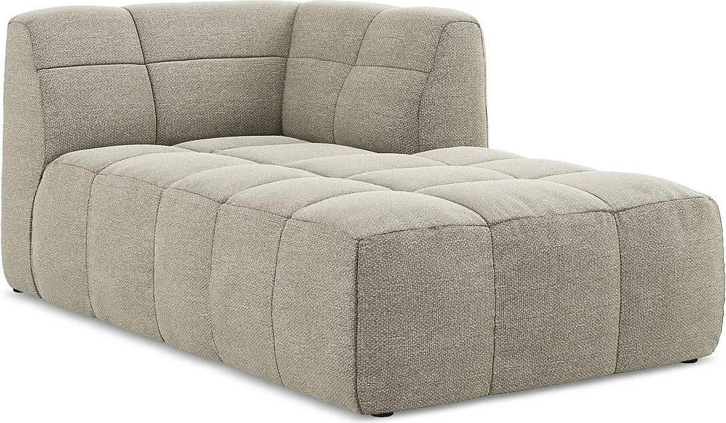 Szezlong prawostronny - z tkaniny bouclé - kreci - ALOHA