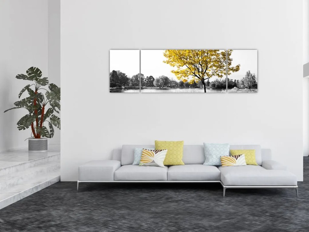 Obraz - Odpoczynek w parku (170x50 cm)