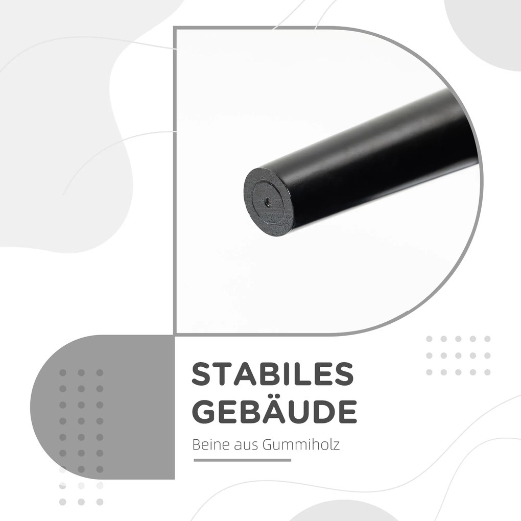 HOMCOM Ławka, Ławka do sypialni, Solidna konstrukcja, Miękkie wyściełanie, 102x36x51 cm, Szara