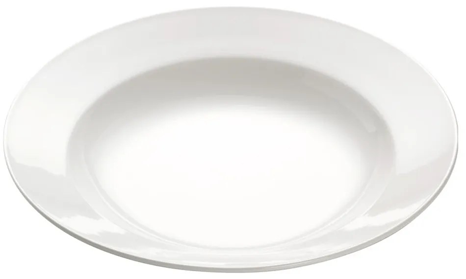 Biały porcelanowy talerz na makaron Maxwell &amp; Williams Basic Bistro, ø 28 cm