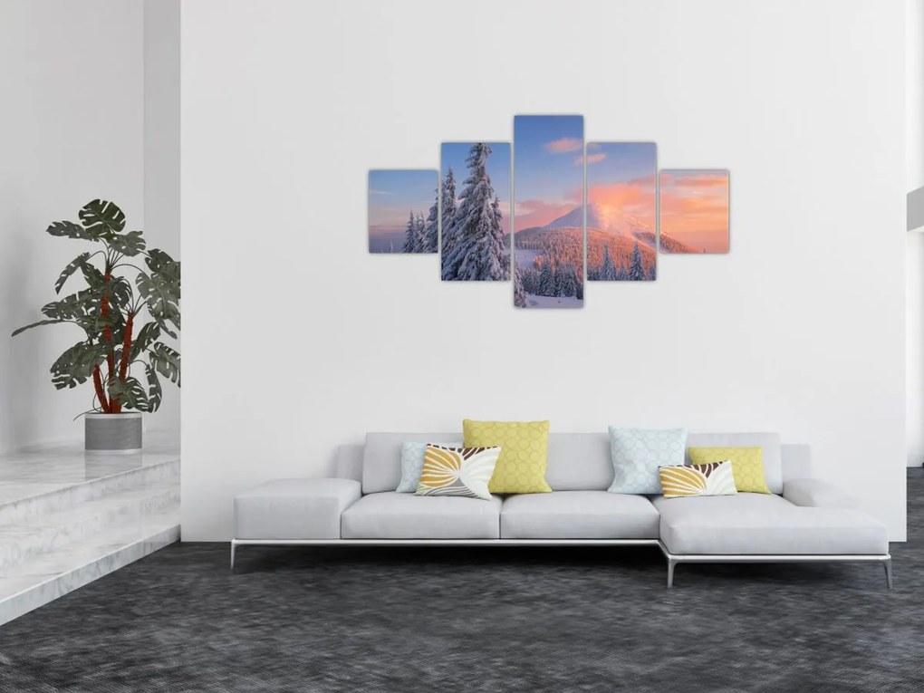 Obraz - Zimowy krajobraz (125x70 cm)