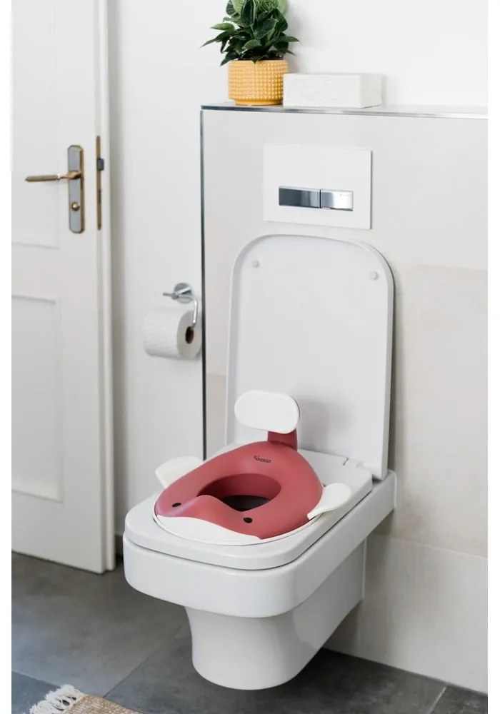 Ciemnoróżowa dziecięca deska sedesowa Dusty pink – Kindsgut