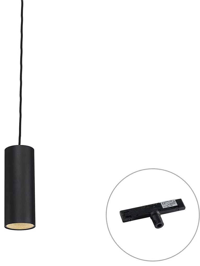 Design hanglamp zwart incl. rail adapter 1-fase - Slimline Tubo Oswietlenie wewnetrzne