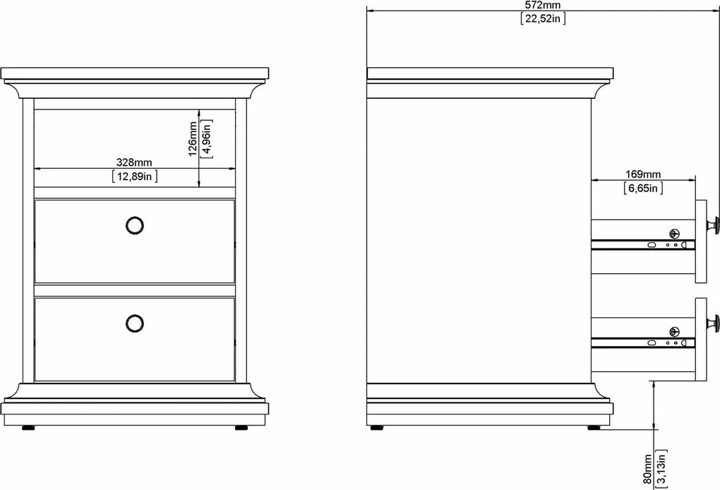 Szafka nocna Paris 70302
