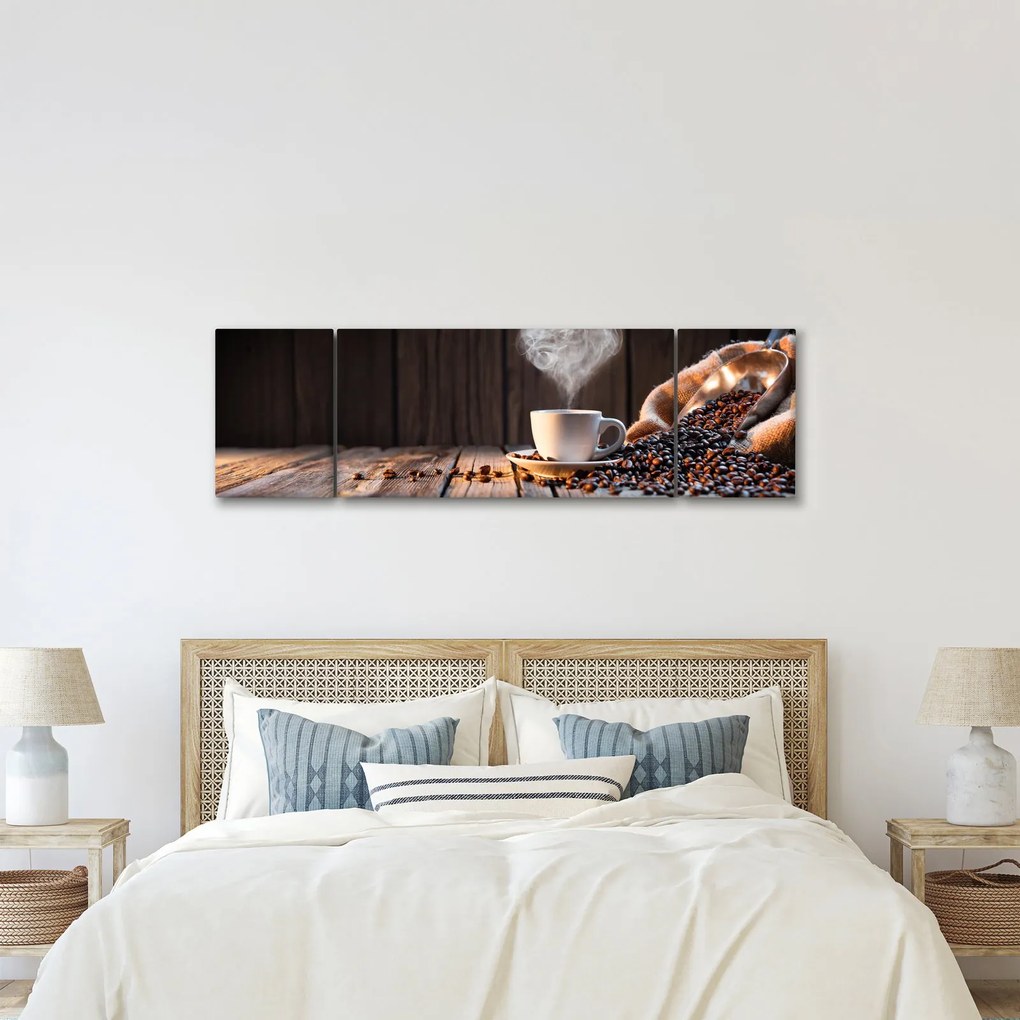 Obraz - Czas na kawę (170x50 cm)