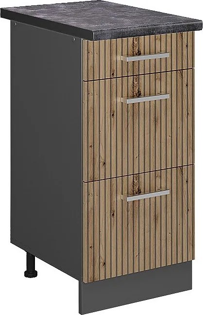 Szafka dolna do kuchni dąb rzemieślniczy 40x60x81.6 r-line