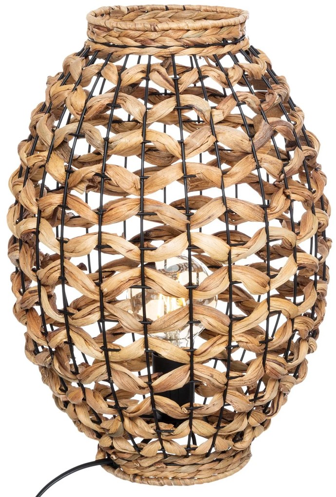 Lampa stołowa SAND z kloszem z hiacyntu, wys. 40 cm