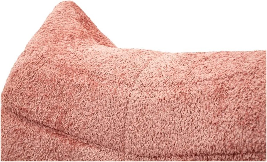 Różowy worek do siedzenia z materiału bouclé Mask – Mauro Ferretti