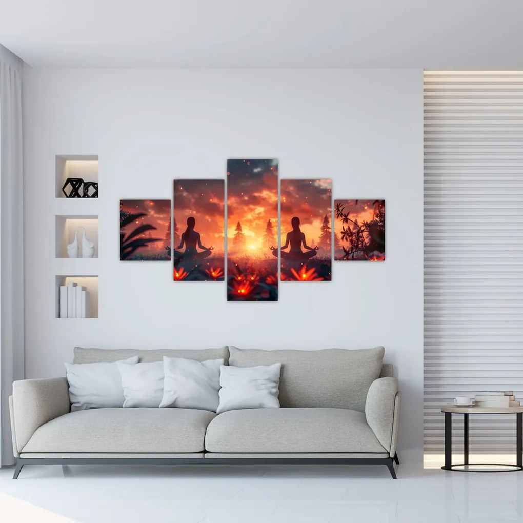 Obraz - Joga w przyrodzie (125x70 cm)