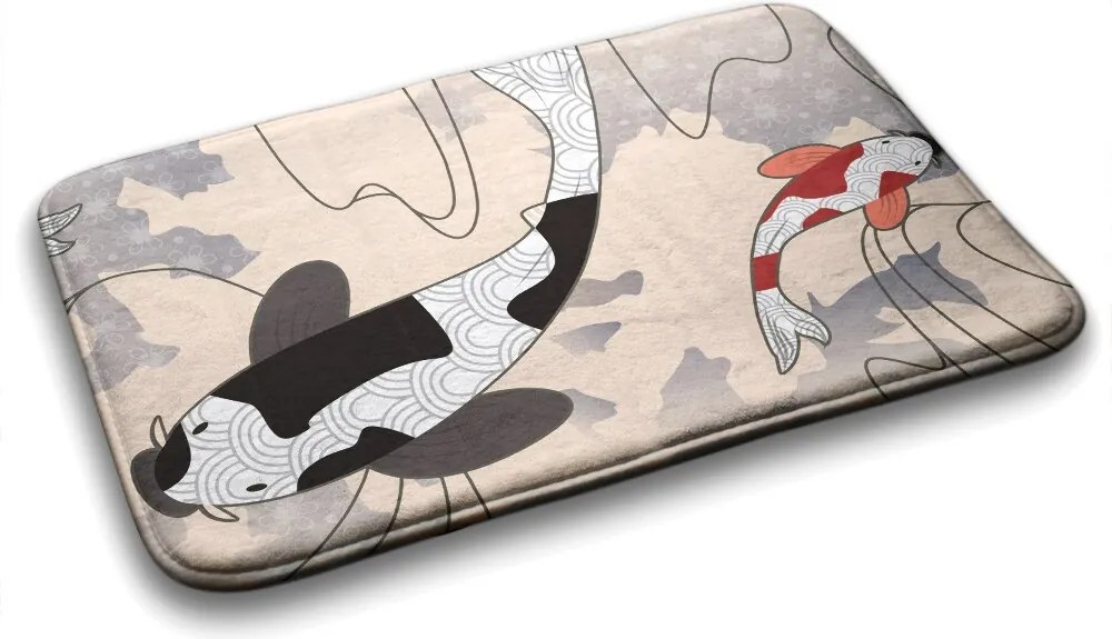 Dywanik łazienkowy antypoślizgowy Dywanik łazienkowy antypoślizgowy Karpie Koi