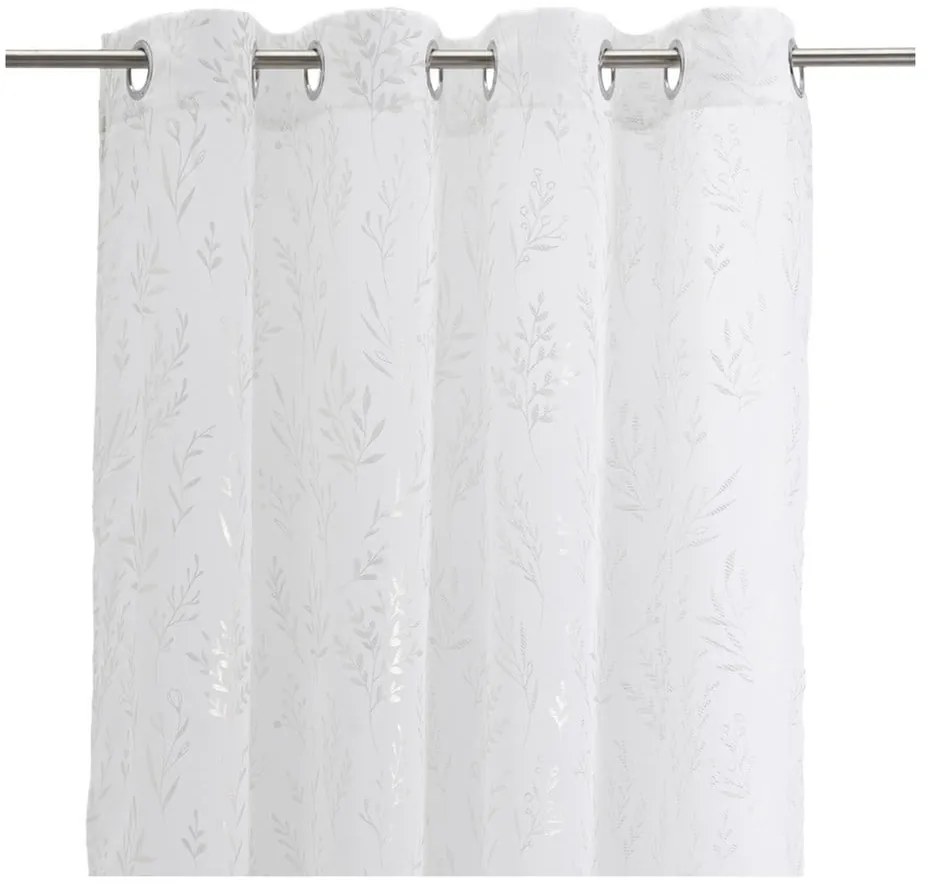 Firanka w biało-srebrnym kolorze 140x260 cm Buds – Casa Selección