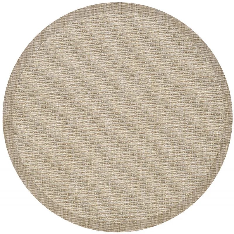 Dywan uniwersalny Giza beżowy 120 cm x 120 cm koło