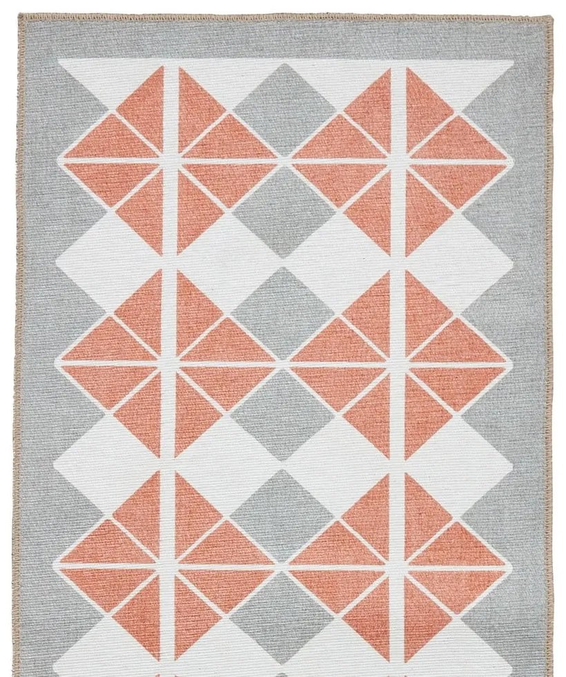 Pomarańczowo-szary chodnik odpowiedni do prania 61x170 cm Victoria Orange – Think Rugs