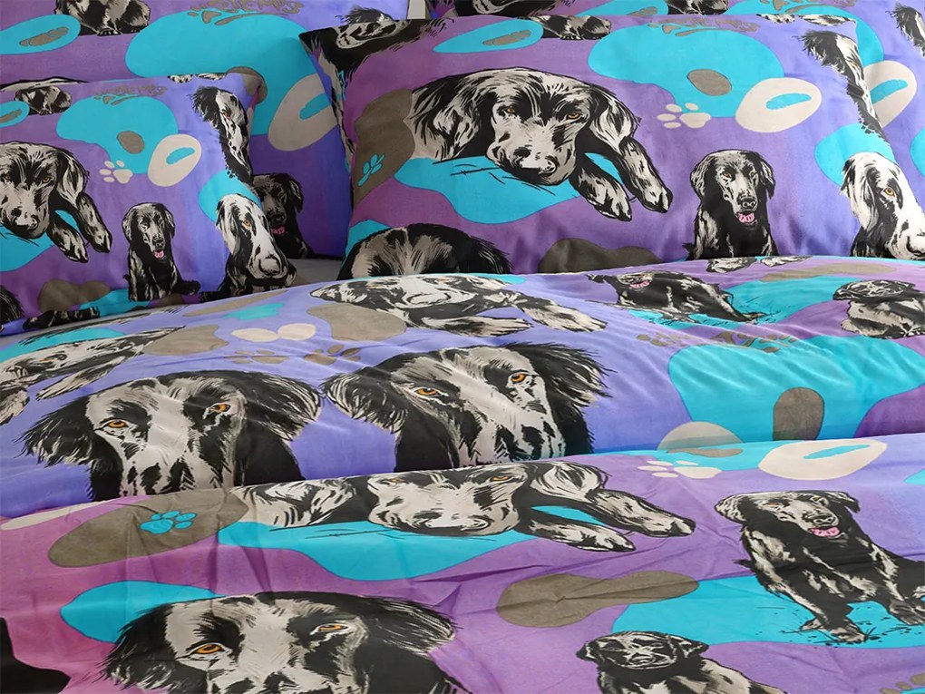 PrzytulneMieszkanie.pl PrzytulneMieszkanie.pl Bawełniana pościel ARTEMIS różowo-fioletowa, 100% bawełna Rozmiar pościeli: 2 szt 70 x 90 cm | 200 x 220 cm