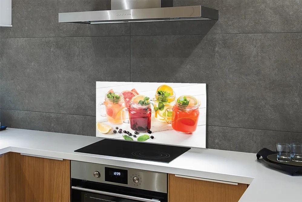 Panel szklany do Kuchni Orzeźwiające Drink Cytrusowe